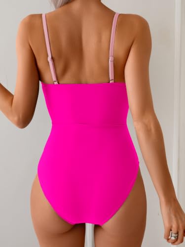 Image of Eomenie Womens Cutout One Piece Swimsuit with Ring Linked Sexy Monokini Bathing Suit for Beach Vacation