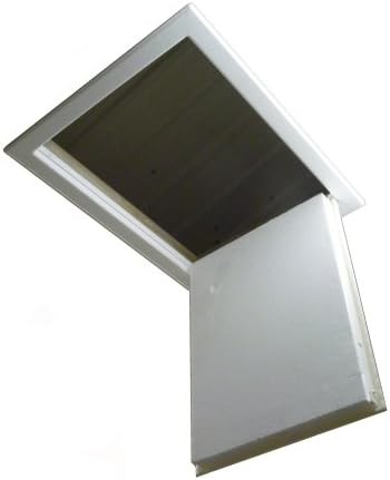 BPS Superior L Compliant ‘Swing Down’ Insulated Loft Hatch/Door | Draught Seals | Polystyrene Insulation | 50mm Thick | CFC Free