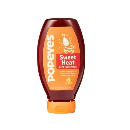 Popeyes Sweet Heat Sauce 18 oz (Pack of 6)