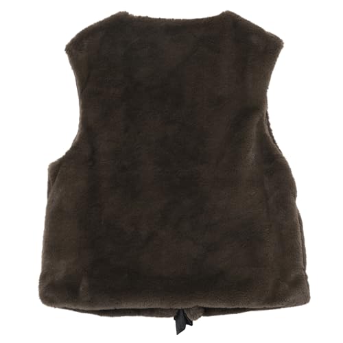 Chaleco de piel sintética ligero estilo casual para invierno y primavera 4