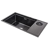 Photo Gallery glfnb lavello da bar con lavabicchieri, lavello da cucina in acciaio inox, lavello da incasso a una vasca da 23,6/27,6 pollici, con set di scarico, piastra di copertura, per cucina da postazione d Photo Gallery glfnb lavello da bar con lavabicchieri, lavello da cucina in acciaio inox, lavello da incasso a una vasca da 23,6/27,6 pollici, con set di scarico, piastra di copertura, per cucina da postazione d