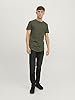 Jack & Jones Men's Jjenoa Tee Crew Neck Noos T Shirt, Forest Night, XL UK #3