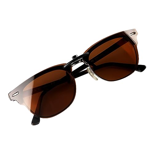 Image of Polarized CLIP-ON Sunglasses for Ray-Ban Clubmaster RB5154 (RX5154) 51-21-145