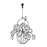 【Matériau】 Décoration en fer à suspendre en forme de fleur dans un vase, fabriquée à partir d'un matériau en fer pour une utilisation à long terme et un affichage mural robuste