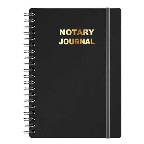 Journal de notaire à spirale CalenDream noir pour la prise de notes
