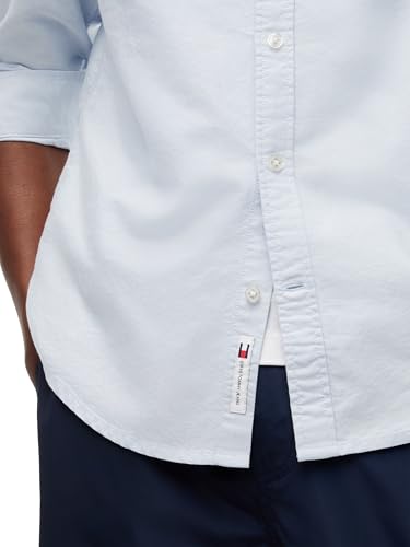 Tommy Jeans Herren Hemd Langarm Oxford Regular Fit, Blau (Sweet Blue), L – Ansicht 5