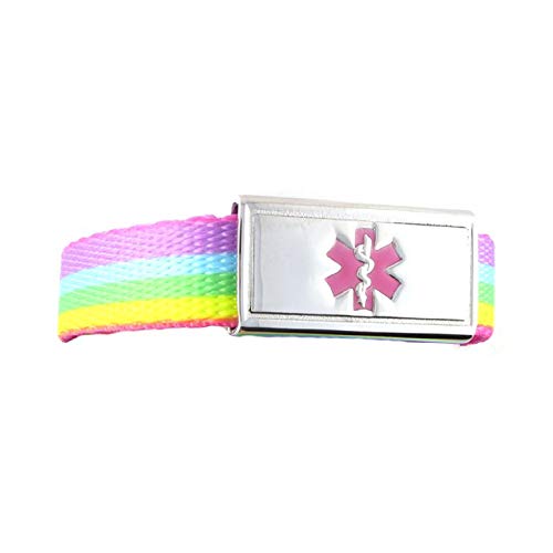 Medical Alert Bracelet | Adjustable up to 6.5" Wrist Size | Free Engraving