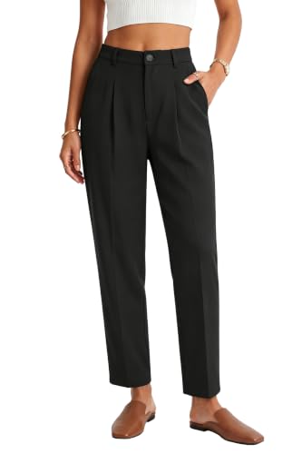 Arach&Cloz 2026 Summer Black Dress Cropped Pants Women Petite Work