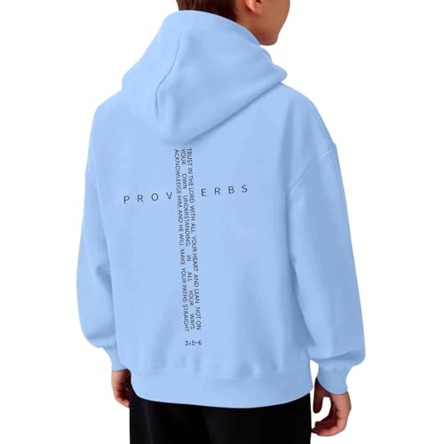 Sweat à capuche église et école style décontracté avec croix enfant