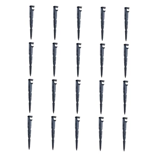 TIDTALEO 20個 耐久プラスチック製灌漑ドリップ支柱 ガーデニングツール 配管固定用 地面設置プ 芝生 花壇 野菜畑対応