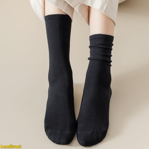 Lomitract Organic Cotton Thin Mid Calf Socks (Women 5-10)2