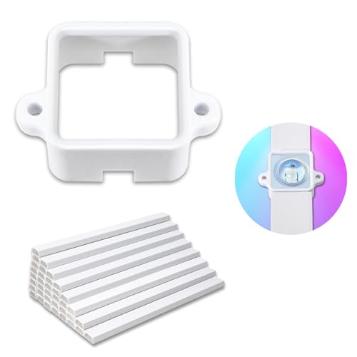 Light Clips for Govee Outdoor Lights H805 Mounting Brackets for Govee (Non-Pro Version H705) Outdoor LED Lights Install Firmly Replace 3M Glue (72 Light Clips Track)