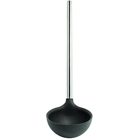 Tovolo Steel, Deep Spoon with Reinforced Silicone Ladle with Stainless Steel Handle Cover