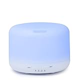 Aroma essential oil diffuser 400ml-portable, 7 color LED lighting- By: PHANFOUR