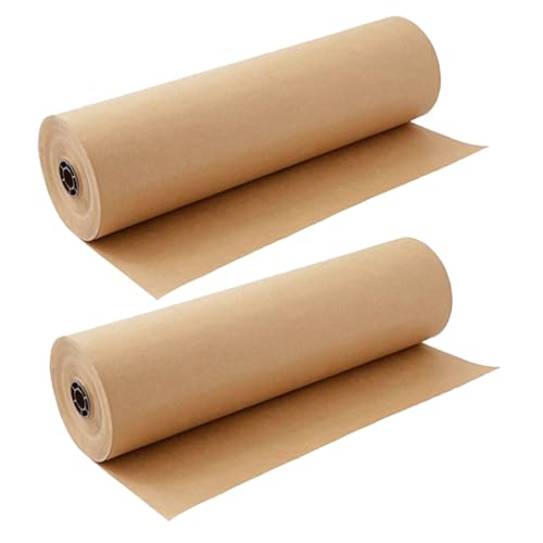 Rouleau Papier Kraft emballage cadeau naturel Holibanna pour décoration anniversaire artisanat