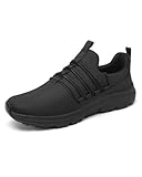 VikoViren Non Slip Work Shoes for Men Restaurant or Food Service Sneakers Breathable Lightweight Water Resistant Walking Shoes Chef Kitchen Footwear Black 10