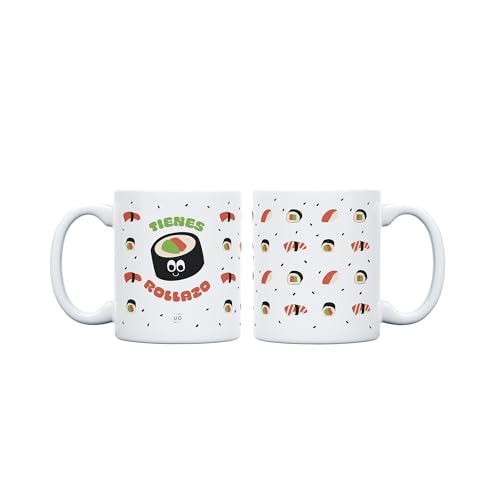 Miniatura 5 de UO Taza de regalo con mensaje Tienes rollazo, regalo para amigas, regalo para amigos, regalo original de Navidad, regalo amigo invisible original, 350 ml, Cerámica