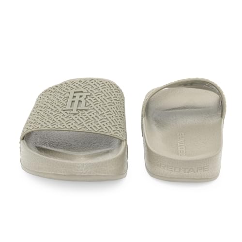 Image of Red Tape Flip-Flop Sliders for Men for Everyday Comfort in Brown | Casual Pool Sliders.