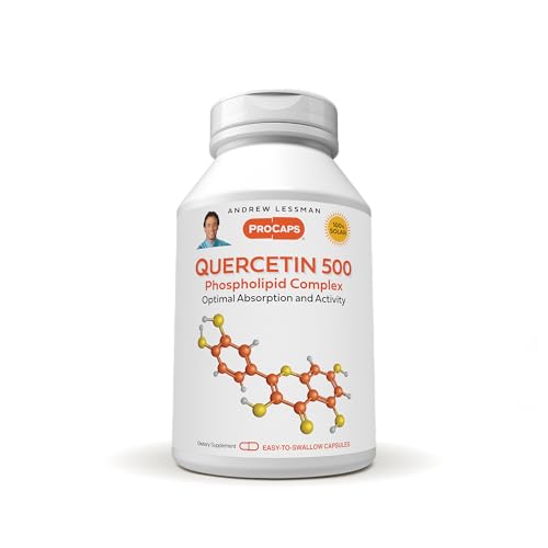 ANDREW LESSMAN Quercetin 500mg - 30 Capsules - 500 mg Unique Quercetin Phospholipid Complex, Highly...