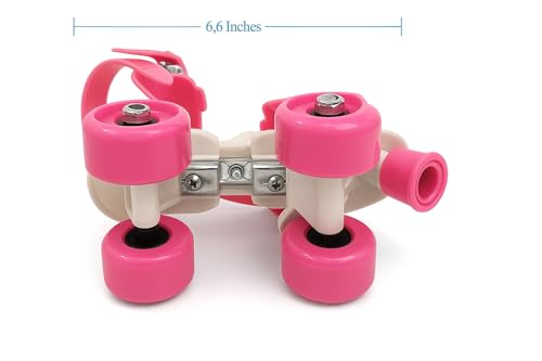 Toy Imagine Adjustable Inline Roller Skates for Kids Girls Age 4–12 | Beginner-Friendly Skating Shoes with Front Brake & Polyurethane Wheels | Skates for Boys & Girls 4+ Years (Pink, Size 5–12 UK) - Image 2 thumbnail