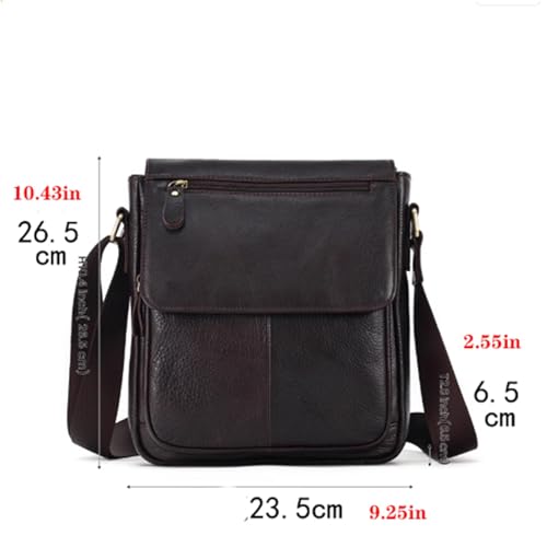 Vintage Crossbody Bag for Women Men, Leather Satchel Pouch, Small Messenger Bags, Waterproof Casual, for Travel Work Busines2