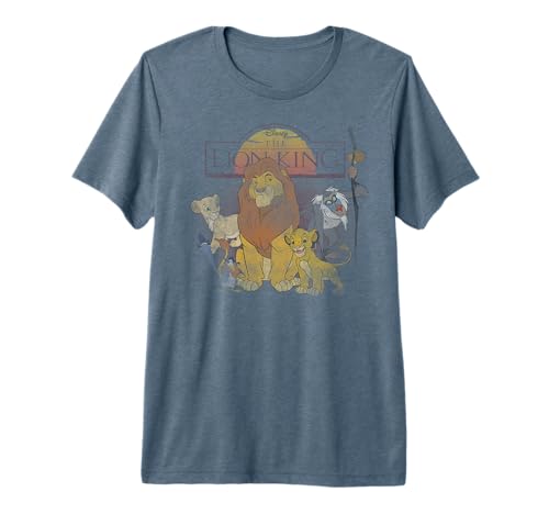 T-shirt Le Roi Lion Disney en coton premium pour adulte