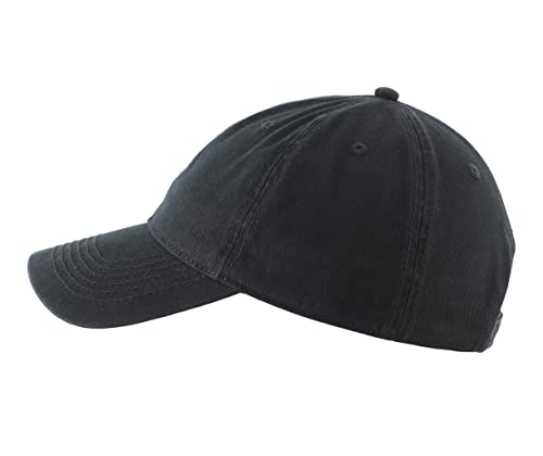 Home Prefer Men's Visor Sun Hat Upf50+ Adjustable Cotton Twill Baseball Cap Dad Hat Low Profile Golf Hat Black #TOP1