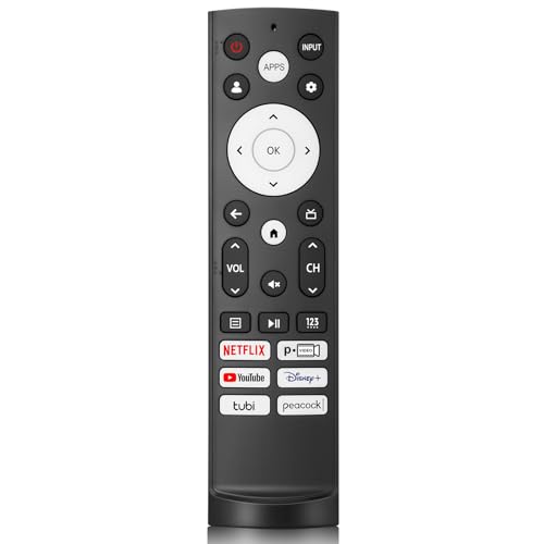 Replacement Remote Control for Hisense Smart Google TV，for Hisense UHD 4K ULED Google TVs