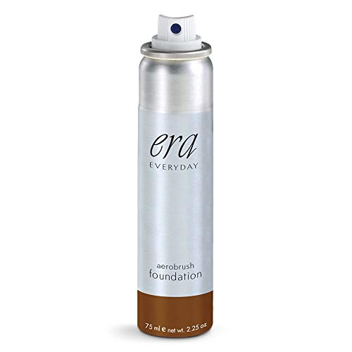 ERA Everyday Aerobrush Foundation Makeup, R10 Deep Cocoa, 2.25 Ounce