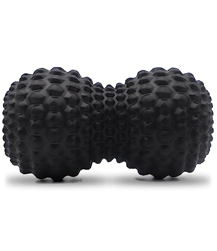 KITWILD Peanut Massage Ball Double Lacrosse Massage Roller Ball Black