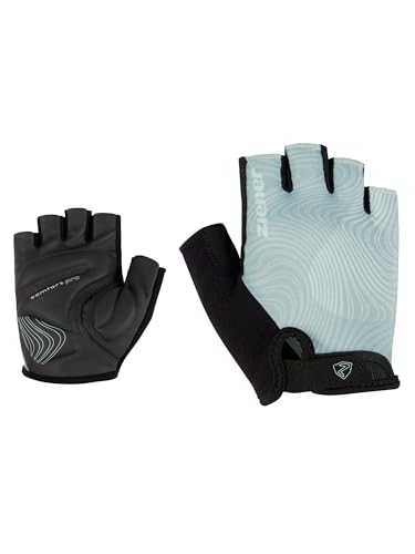 Ziener Damen CLENI Fahrrad-/Mountainbike-/Radsport-Handschuhe | Kurzfinger - atmungsaktiv/dämpfend, Green Frost, 6,5