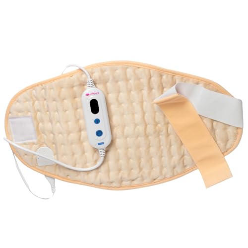 Termoforo Elettrico Lombare | 53 x 28 cm | Potenza di 100 W e 3 Livelli di Riscaldamento | Cuscino Termico Prodotto in Poliestere | Pekatherm SS30TD