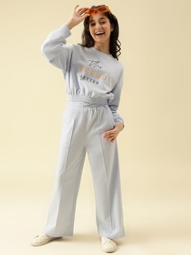 Image of Li'l Tomatoes Girls Tracksuit Set| Winter Looper Sweatshirt with Pajama| Kids Casual Co-Ord Set| 9-16 Years
