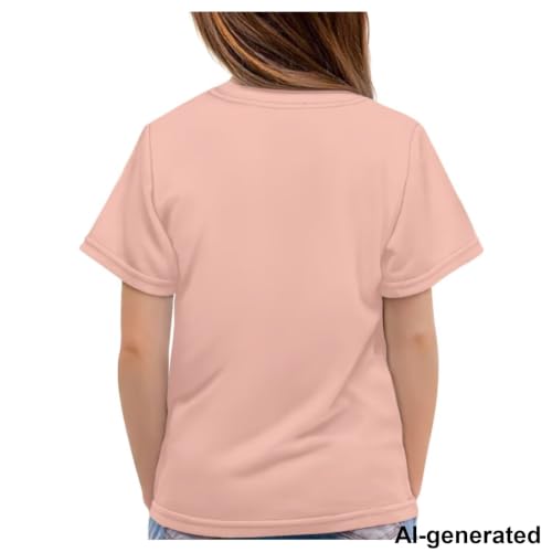 Image of Novelty 3D Graphic T Shirts for Kids Crew Neck Funny Animal Print Short Sleeve Girls Tshirts 3-16 Years