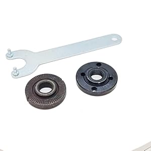KATSU Haakse slijper Flens Moeren Disc Houder met moersleutel, 115mm 230mm Blade Houder 3-delige Set Haakse Slijper Accessoire Vervanging, M14 Schacht SP10034545