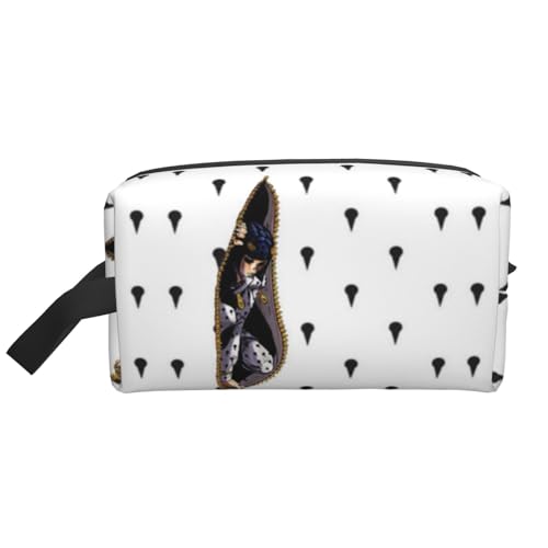 ジョジョの奇妙な冒険 化粧ポーチ トイレタリーバッグ トラベルバッグ 軽量 ミニポーチ おしゃれで かわいい 化粧品収納袋 人気 アニメ ユニセックス 男女兼用