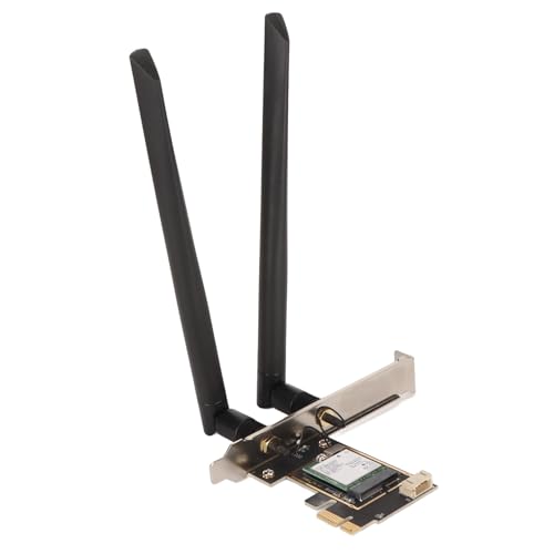 Tarjeta WiFi para Escritorio, Tarjeta PCIe WiFi 7 con Bluetooth 5,4, Tarjeta Adaptadora de Red Inalámbrica PCIe X1 de 8774Mbps para Windows 10 11 PC