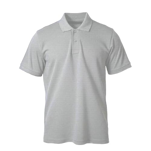 Camiseta Polo para Hombre de Manga Corta y Corte Ajustado de Algodón COUVER miniatura 3