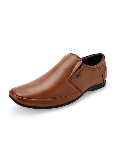 Image of Lee Cooper LC9254B1R Men's Lightweight Leather Shoes | Comfortable, Stylish Slip-On Formal Footwear for Office, Business