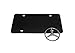 Black Stainless Steel Front License Plate with Caps for M-B.