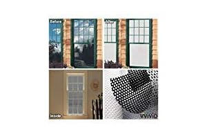 VViViD White Perforated Vinyl Window Film Against Bird Collisions