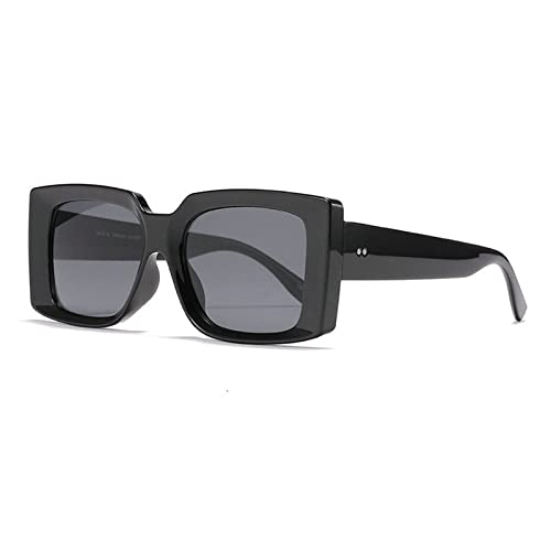 COTIA Fashion Square Women Sunglasses Vintage Oversized Frame Retro Wide Legs Punk Colorful Eyewear Men Sun Glasses2