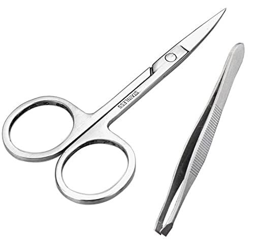 Onward Professional Stainless Steel Tweezers with Scissors Set for Women – Precision Eyebrow Shaping, Eyelash Grooming, Facial Hair Removal Beauty Tool Kit – Durable, Rust-Resistant & Easy Grip Design-image-11