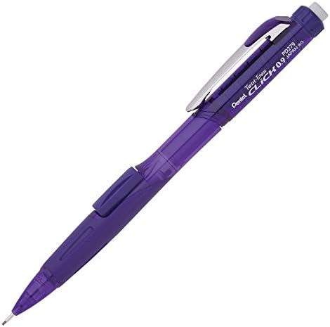 Pentel Twist-Erase Click Mechanical Pencil (0.9mm) Assorted Violet Barrel Colors, Color May Vary, Box of 12 (PD279TV) image 3