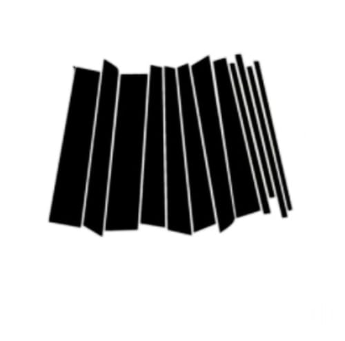 Garnitures de montants Range Rover 2002-2012 noires brillantes pour réparer les colonnes usées