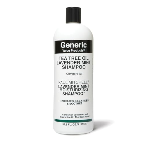 Generic Value Products Lavender Shampoo with Tea Tree Oil, Invigorating Fragrance, Soothes Scalp, Rich Lather, 33.8 Oz