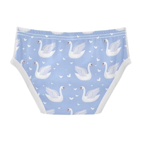 White Swan and Heart Boys' Underwear 100% Cotton Boys' Briefs Soft Toddler Underwear2
