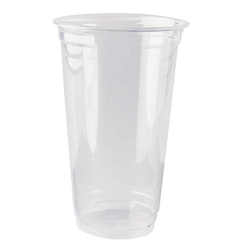 PAPSTAR 60 vasos para bebidas frías, PLA Pure 0,5 L, diámetro 9,5 cm, 15,14 cm, transparente, recibirás 16 paquetes de 60 unidades (total 960 unidades)