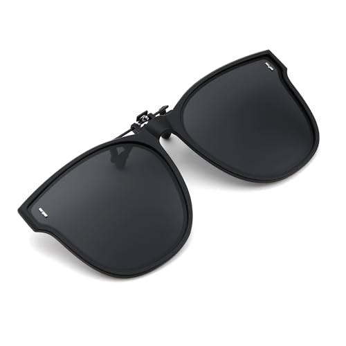 FEISEDY Polarized Clip On Sunglasses Over Prescription Glasses Men Women Fit Flip Up B4177