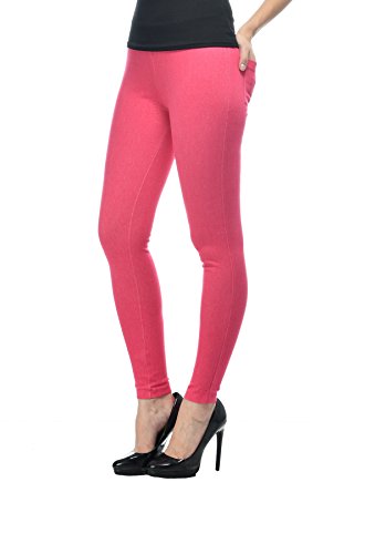 Image of Frenchtrendz Women's Skinny Fit Mid Rise Stretchable Cotton Spandex Jegging Pull On (XS-4XL)